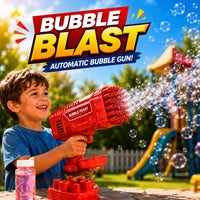 Electric Bubble Gun 36 Holes – Automatic Bubble Blaster Gun for Kids