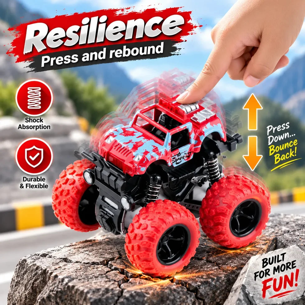 Friction Powered Monster Truck Toy for Kids