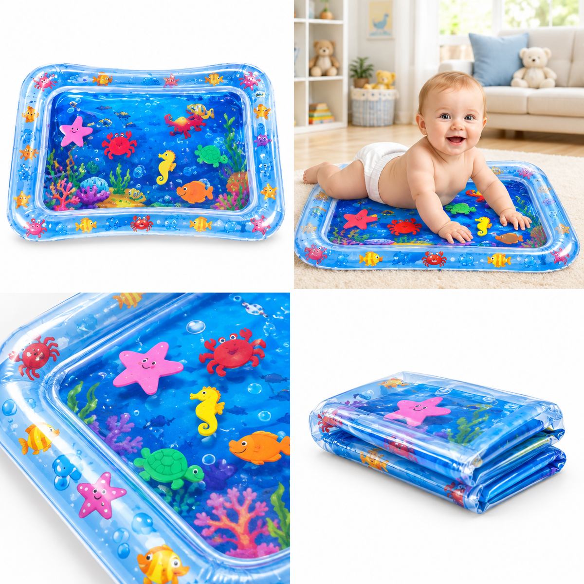 Premium Baby Inflatable Water Tummy Time Mat – Sensory Play & Motor Skills Toy