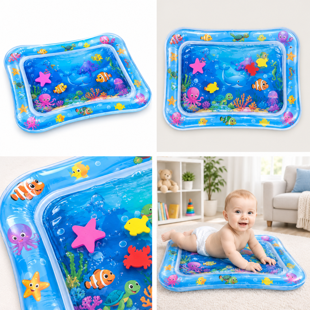 Premium Baby Inflatable Water Tummy Time Mat – Sensory Play & Motor Skills Toy