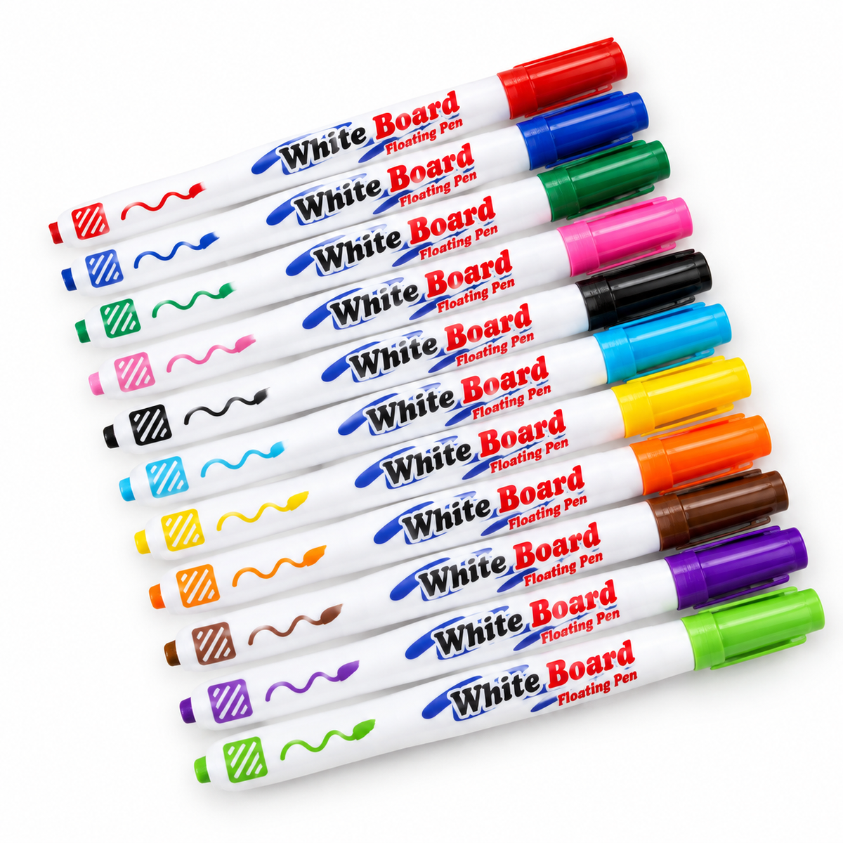 Magical Water Floating Pens – 12 Pack | Floating Dry Erase Markers for Kids